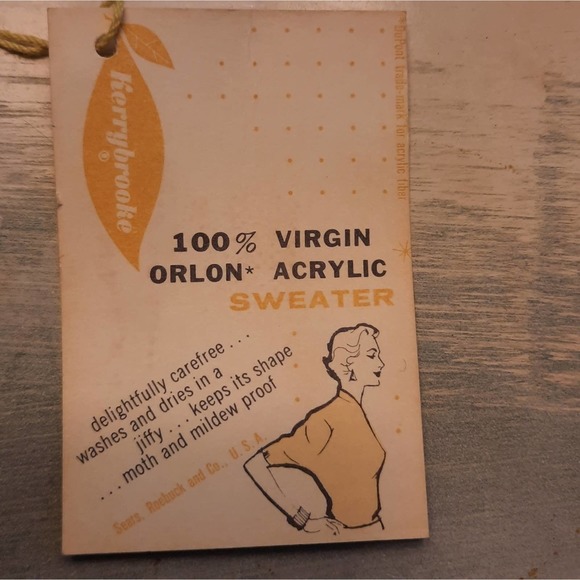 Vintage 1950s Kerrybrooke Bronze Sweater With Original Tag - Picture 2 of 12